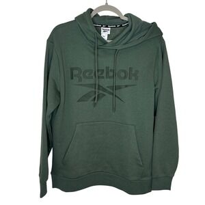 Reebok Core Hoodie Duck Green Fleece Lined Men's M MSRP $55 NWT